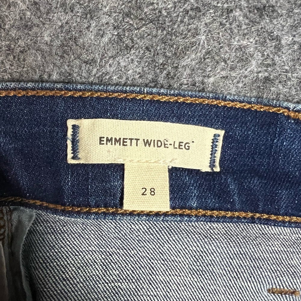 Madewell Emmet Wide Leg Jeans Size 28 Like New - Picture 4 of 15